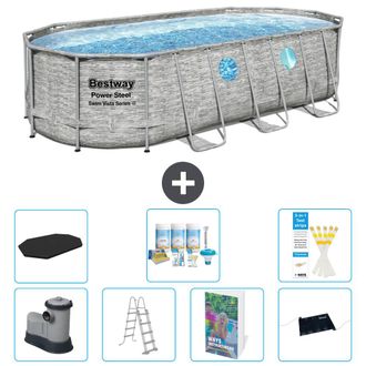Bestway Piscina Bestway Power Steel Oval - 549x274x122 Cm - 8-piezas S632