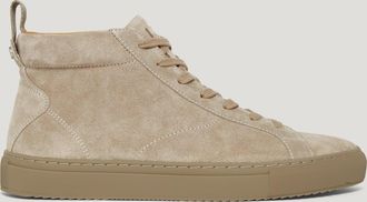 Belstaff Forber Trainer Mens Suede Fossil Size UK 10