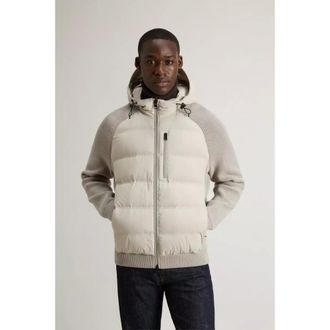 Woolrich Jassen, Heren, Grijs, M, Matt Stretch Hybrid Jacket