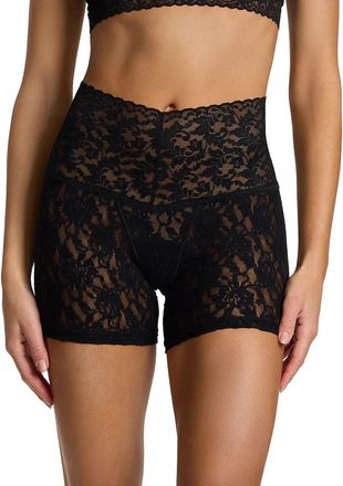 Hanky Panky Hanky Panky Retro Lace Underwear Womens Black Stretch Boxer Brief GBO3560