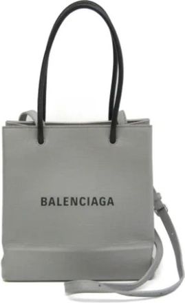 Balenciaga Pre-owned Leather balenciaga-bags - Dames - Vintage Handtas - Grijs - ONE Size - Leer - Vintage