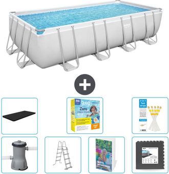 Bestway Piscina Bestway Power Steel Rectangular - 488x244x122 Cm - 8-piezas S607
