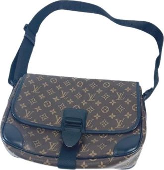 Louis Vuitton Vintage, unisex, Bruin, ONE Size, Pre-owned Monogram Macassar Schoudertas