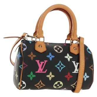 Louis Vuitton Pre-owned Mini Hand Bag - Dames - Pre-owned - Veelkleurig - Maat: ONE Size Leer