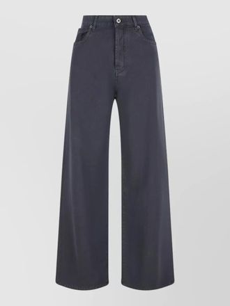 Miu Miu wide leg trousers belt loops pockets