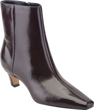 Marc Fisher Danai Kitten Heel Bootie in Dark Red Patent at Nordstrom, Size 5.5
