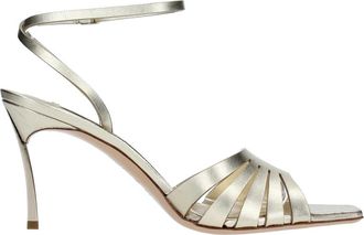 Casadei Superblade Jolly Sandalen met Hoge Hak - Dames - Sandalen met hakken - Geel - 37 EU - Leer - Schoenen