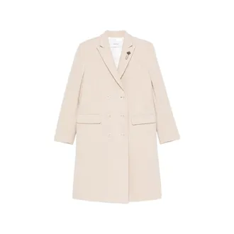Lardini Double-breasted Notched-lapel Wool Coat