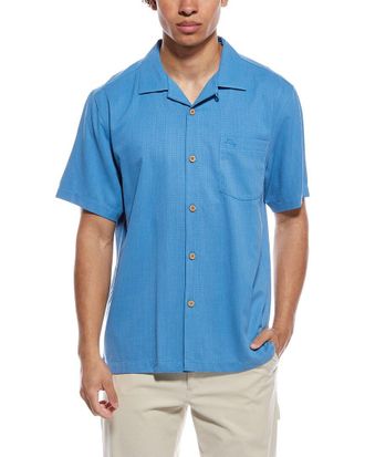 Tommy Bahama Coastal Breeze Check Silk-Blend Shirt