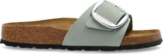 Birkenstock Madrid Big Buckle Nubuck Leren Sandalen - Dames - Sandalen - Groen - 36 EU - Leer - Schoenen