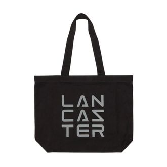 Lancaster Tote Bag 3 Lines Tote-06 - - Bags - Donna - Nero - ONE SIZE