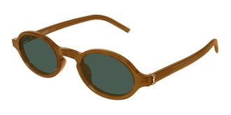 Saint Laurent SL M161/K Asian Fit 004 Womens Sunglasses Brown Size 51 - Free RX Lenses - Free RX Lenses