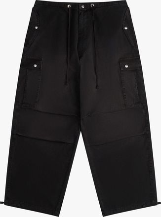 Rhude Black Cotton Cargo Womens Pants