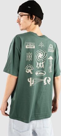 Quiksilver Pto Welcome All T-Shirt gr&uuml;n