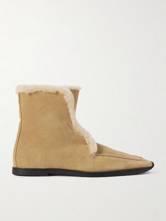 Toteme Stivaletti In Shearling - Marrone
