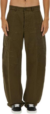 Dsquared2 Olive Loose Chino Trousers