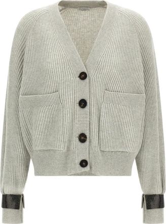 Brunello Cucinelli Dames, Truien, Grijs, Maat: S Kasjmier