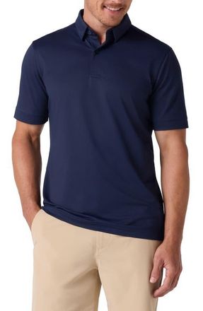 Mizzen+Main Halyard Trim Fit Print Polo in Navy at Nordstrom, Size Xx-Large R
