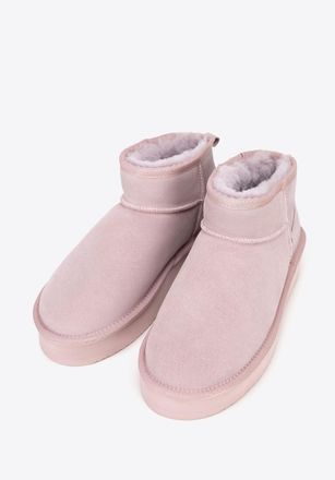 Wittchen Dames korte su&egrave;de enkellaarsjes, ge&iuml;soleerd, roze