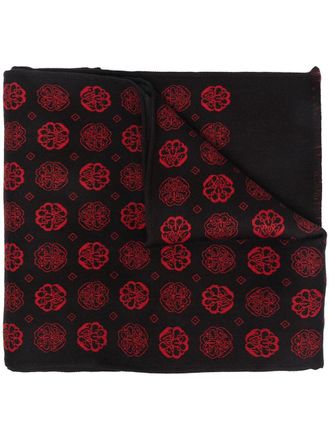 Alexander McQueen Sailor Tattoo Wool & Silk Shawl from