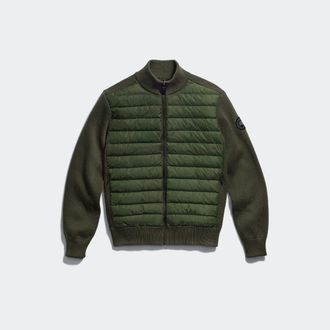 Canada Goose HyBridge Knit Jacket Black Disc (Men, Moss Khaki, XXL)
