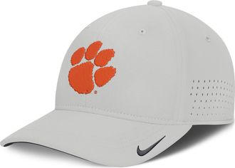 Nike Clemson Sideline Practice Nike Mens Dri-FIT College Hat in Grey | NC530BBCLN-3XB