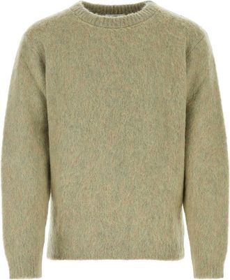 Christophe Lemaire Sage Green Stretch Mohair Blend Sweater