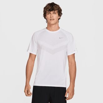 Nike Mens Stride Dri-FIT ADV Short-Sleeve Running Top in White | HV5203-100