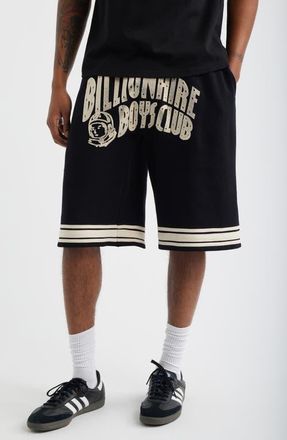 Billionaire Boys Club Curve Logo Cotton Shorts in Black at Nordstrom, Size Xx-Large