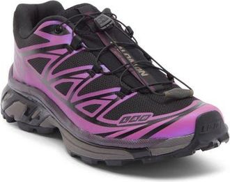 Salomon Gender Inclusive XT-6 Iridescent Trail Shoe in Black at Nordstrom, Size 11.5 Womens
