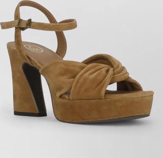 Ash suede heeled mules platform squared toe