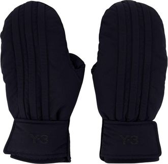 Yohji Yamamoto Unisex Synthetic Mittens Gloves Black