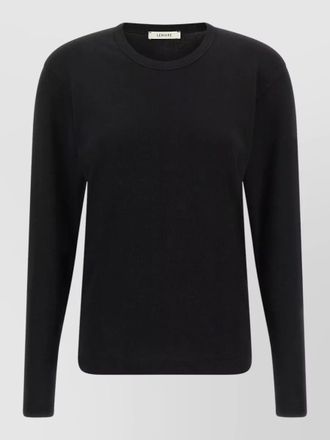 Christophe Lemaire cotton ribbed crew neck long sleeve t-shirt