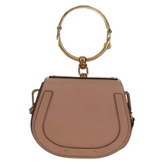 Chlo&eacute; Nile Crossbody Bag Leather Pink Leather Handbag (Pre-Owned)