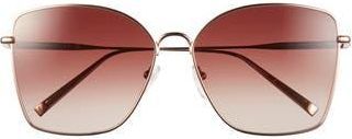 Longchamp Roseau Gradient Square Sunglasses in Rose Gold at Nordstrom Rack