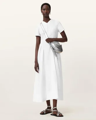 AllSaints Sheena Cotton Midi Dress