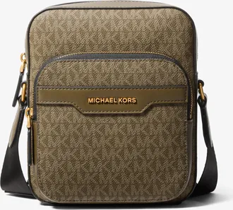 Michael Kors Hudson Mini Signature Logo Flight Bag
