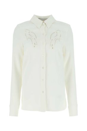 Stella McCartney Stella Mc Cartney Ivory Stretch Viscose Shirt