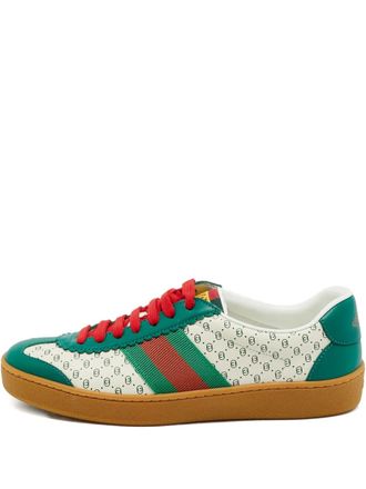 Gucci x Gucci x Dapper g74 micro-leather trainers - women - Calf Leather/Calf Leather/Rubber - 35 - White