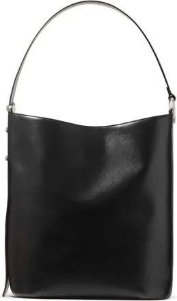 Kate Spade New York large halo fine grain leather bucket bag in Black at Nordstrom