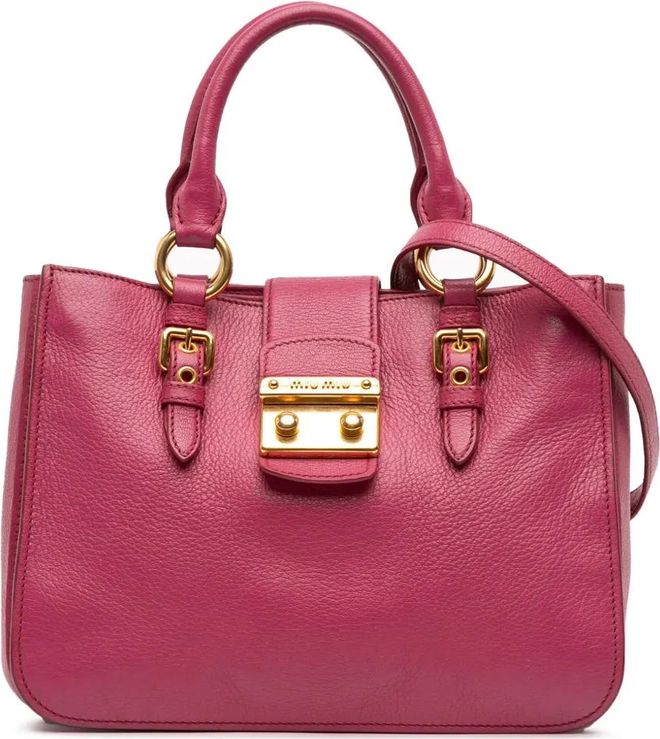 Borsa a tracolla Madras in pelle di capra 2014-2025 - Rosa