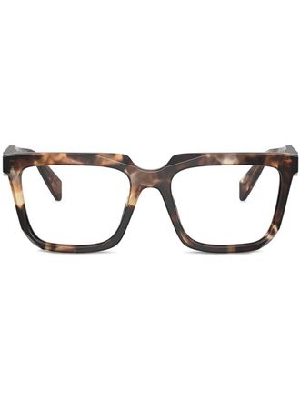 Prada PR A19V glasses - women - Acetate - 54 - Brown