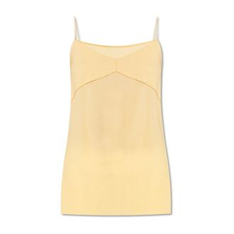 Fabiana Filippi Dames, Tops, Geel, Maat: S Viscose