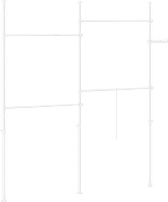 SoBuy Sobuy Perchero De Pie Ajustable En Altura Blanco 62x62x200cm Funcional Kls03-ii-w