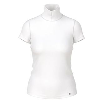 Marc Cain Camiseta con Cuello Mao con Abertura - Tops - Mujer - Blanco - M