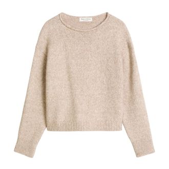Marc O'Polo Truien- Lsl- Bootneck - Dames - Ronde hals truien - Bruin - XL - Katoen - Truien & Vesten