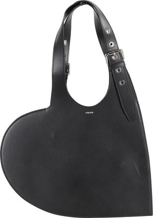 Coperni Hart Tote Tas met Dubbele Gesp Handvatten - Dames - Handtassen - Zwart - ONE Size - Tassen