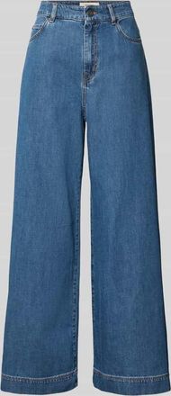 Max Mara Wide Leg Jeans aus reiner Baumwolle Modell VEGA in Jeansblau, Größe 36