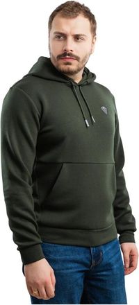 Emporio Armani Heren Sweatshirt EA7 Emporio - Heren - Hoodies - Groen - 2XL - Polyester - Hoodies & sweatvesten
