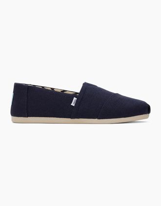 Toms Mens TOMS ALPARGATA CLASSIC Mens Espadrille Shoes Navy - Blue - Size: 12